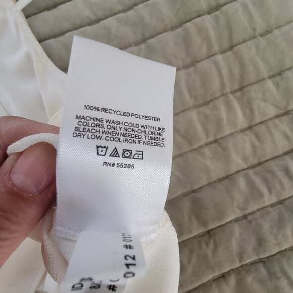 EXPRESS Twist Halter Neck Top XS Cream - Picture 2 of 6